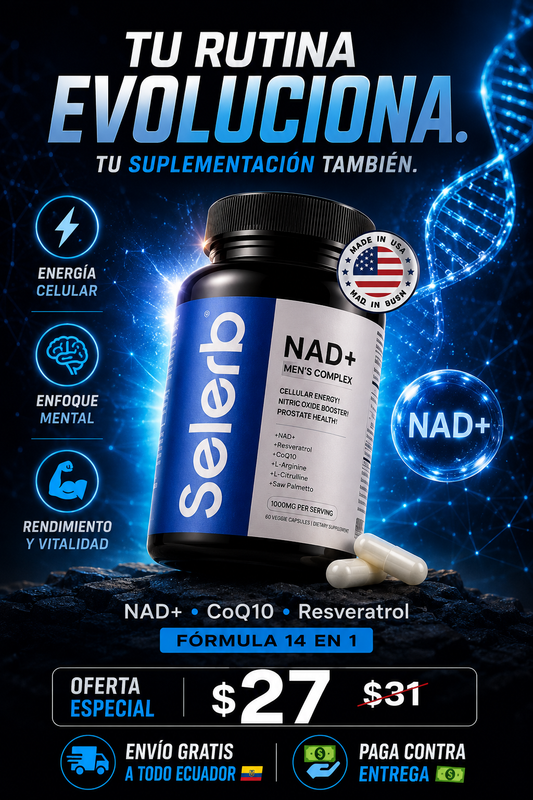 💪 Selerb NAD+ — Energía, Circulación y Bienestar Masculino
