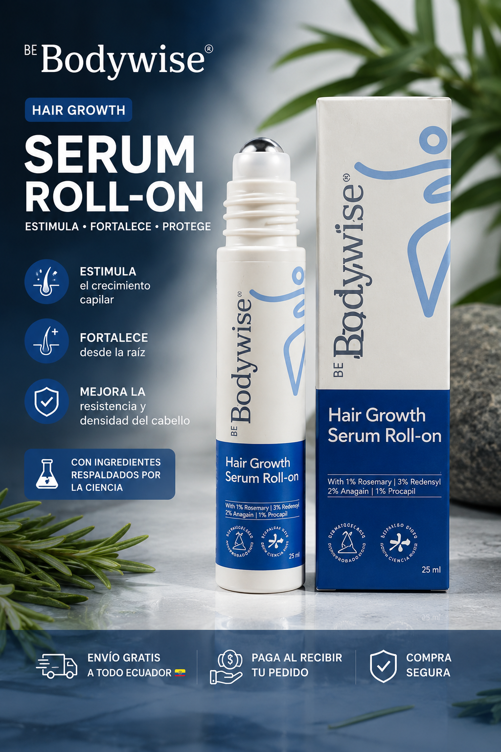 Sérum avanzado para el crecimiento del cabello