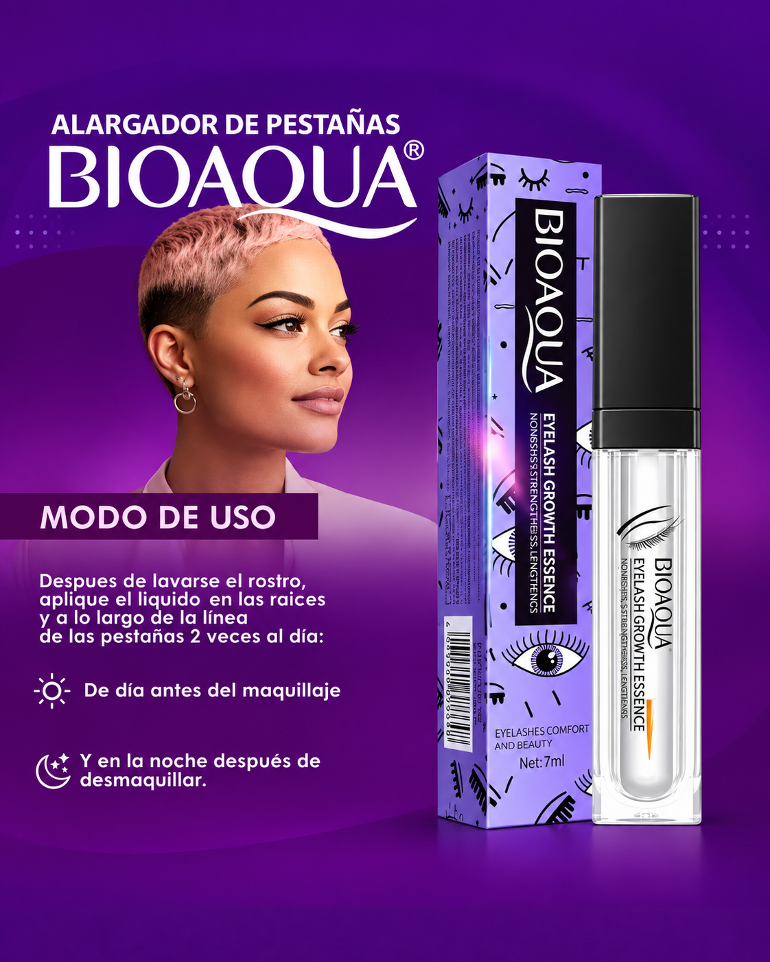 💫 BIOAQUA👁️ pestañas más fuertes y definidas