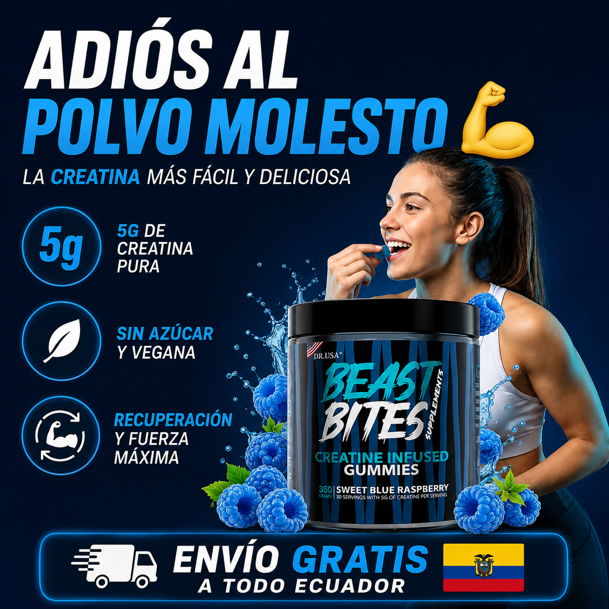 💪 Beast Bites — Creatina en cada gomita